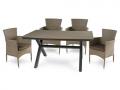 Алюминиевый садовый стол AROMA 150 см (светло-коричневый)
