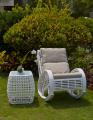 Плетенное кресло-качалка для улицы и сада TAURUS (искусственный ротанг)